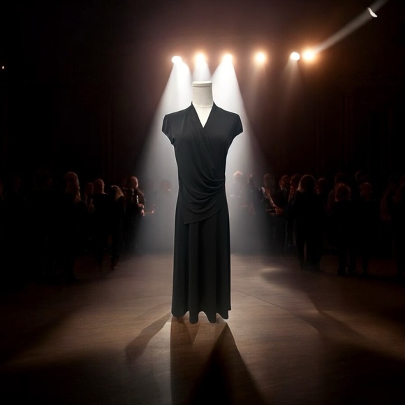 M.M. LaFleur Zulma Midi Dress Black Italian Fabric Women Size XS NWT $295 - Picture 11 of 15